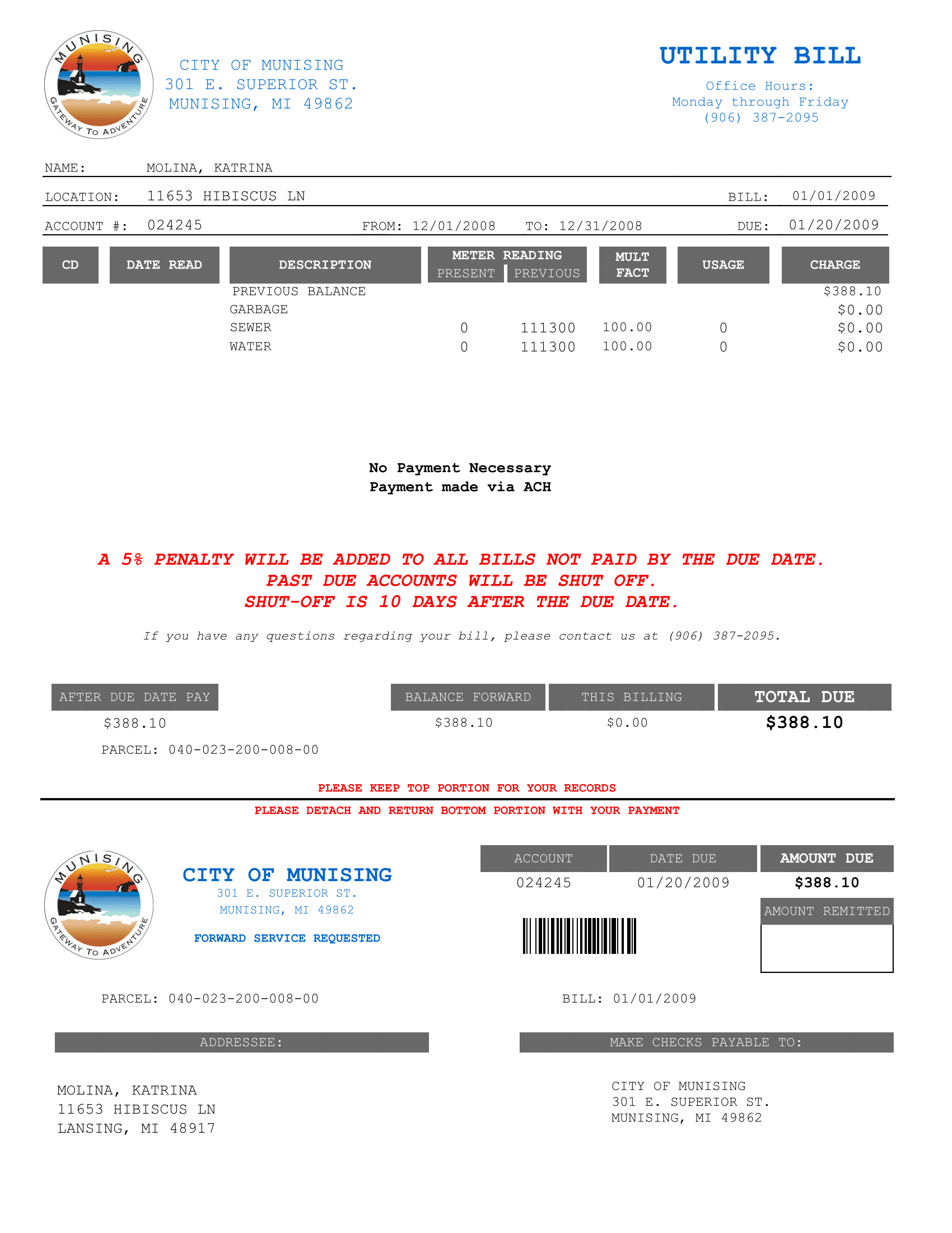 Utility Billing 24 BS&A Software