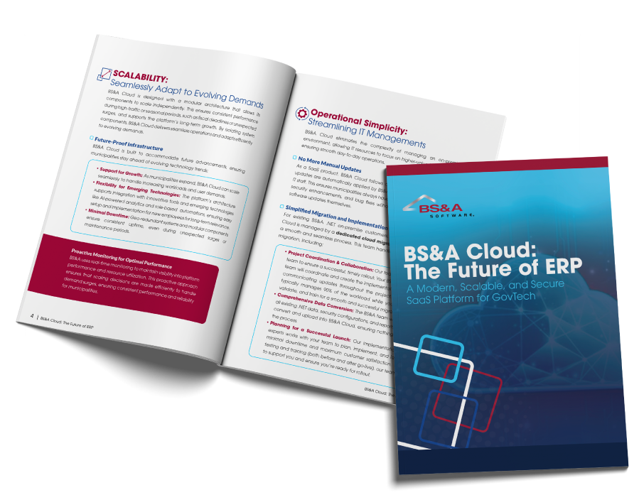 BS&A Cloud The Future Of ERP Mockup L